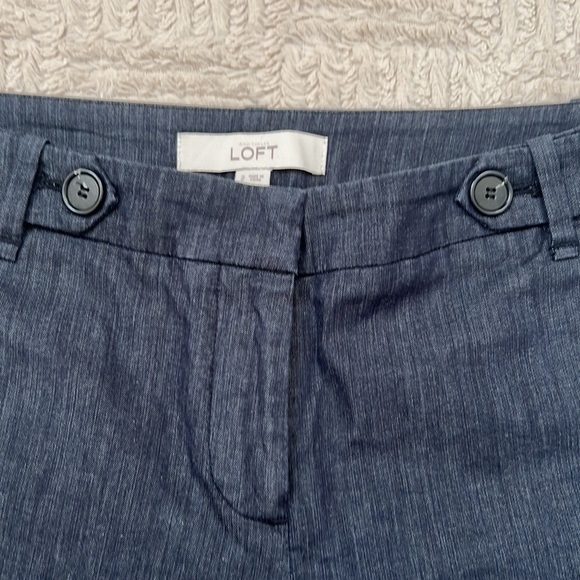 Ann Taylor LOFT button waist tab shorts size 2 EUC - Picture 2 of 16